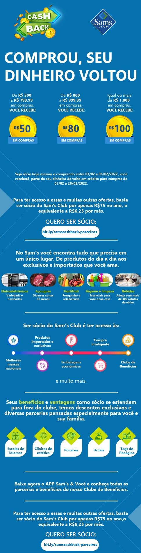 Faça parte do Sam's Club