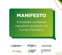 Sicontiba participa de Manifesto de entidades contábeis contra o aumento do Fundo Partidário